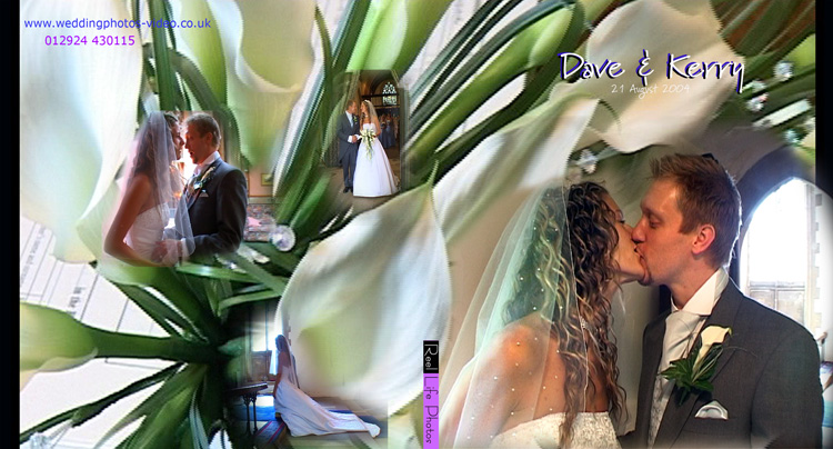 Dave & Kerry wedding video DVD cover.